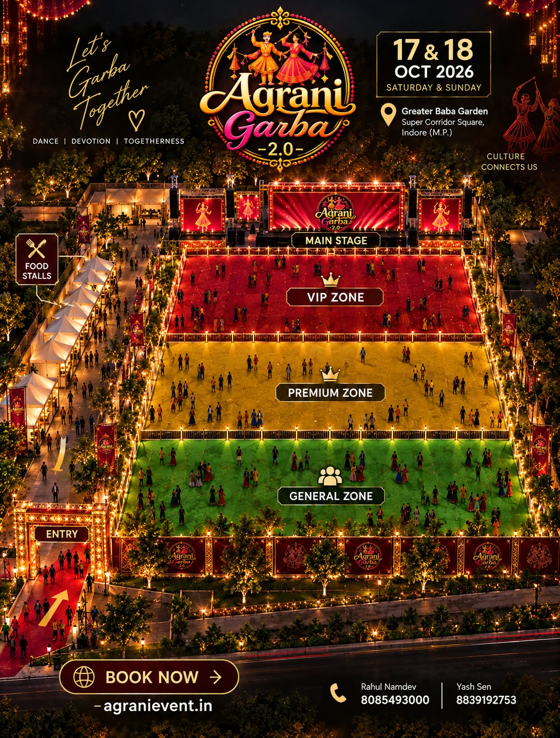 Agrani Garba Venue Layout Blueprint