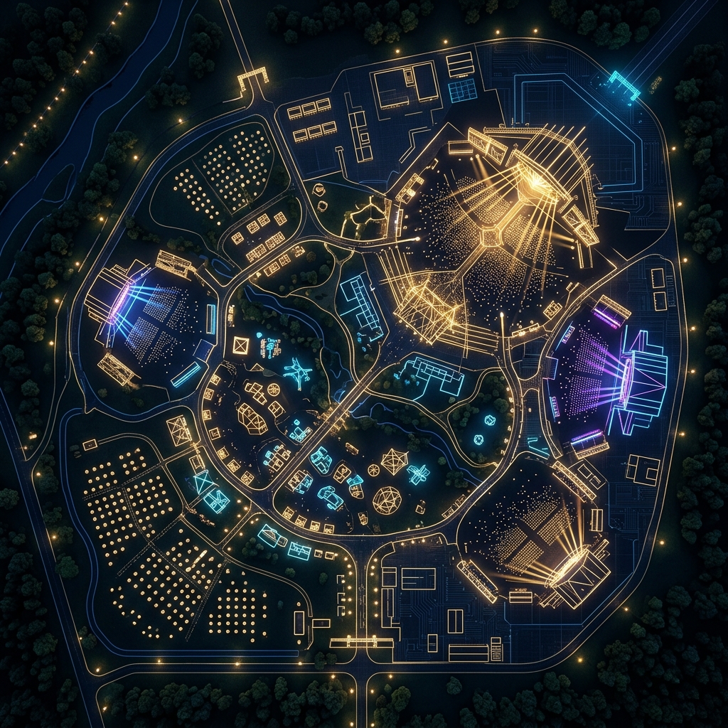Agrani Garba Venue Layout Blueprint